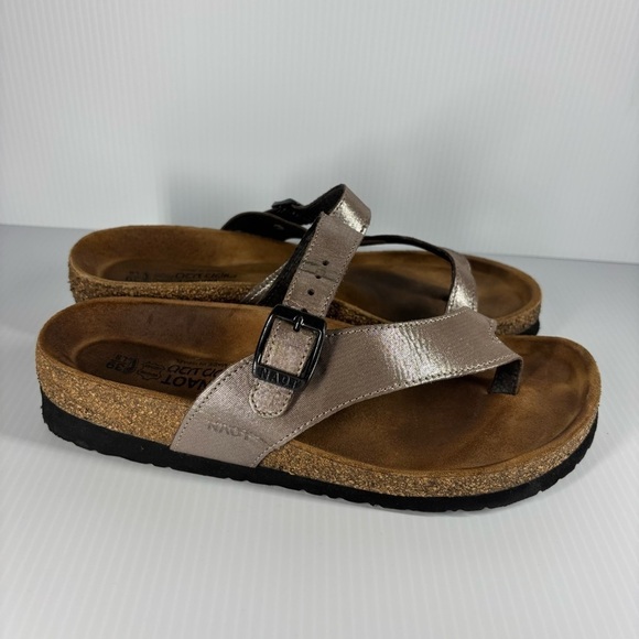 Naot Sandals Womens 6 Tahoe Classic Slides Toe Loop Suede Walking Comfort Travel - Picture 1 of 9